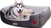 Hondenmand - Wasbaar Hondenbed - XL - Grijs - 100 x 70 x 30 cm