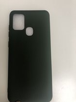 Siliconen back cover case - Geschikt voor Samsung Galaxy A21s - TPU hoesje Groen