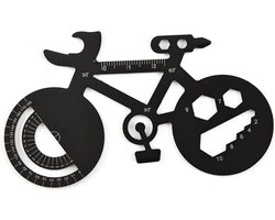 Akyol - RVS Gereedschap voor fietsreparatie - Gadget voor fietsers - Fiets Multitool - Cadeau - Geschenk - Gadget - Fietsliefhebber - Leuk - Bieropener - Multitool