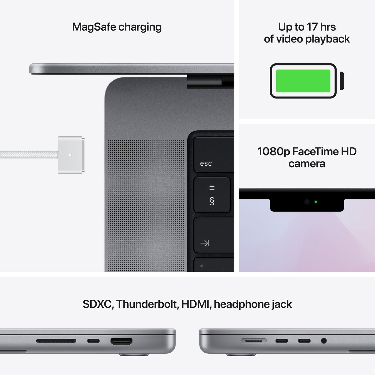 Apple MacBook Pro (2021) MKGP3N/A 14 inch Apple M1 Pro 512 GB Space  Grey