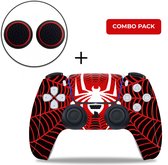 PS5 Controller Skins PlayStation Stickers + Thumb Grips Voordeelpakket - Spiderzone Combo Pack