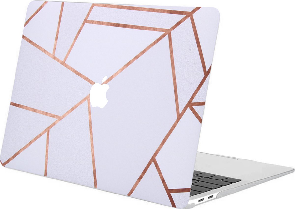 iMoshion Design Laptop Cover MacBook Pro 13 inch (2020) - White Graphic