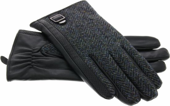 iMoshion Echt lederen touchscreen handschoenen met textiel - Maat M