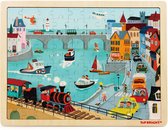 Houten Legpuzzel - Stadsverkeer, 100st.