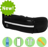 RUN Sport Heupband - Hardloopband Telefoon - Sportband - Hardloop Riem - Heuptas - Unisex/Onesize - Running belt - Zwart