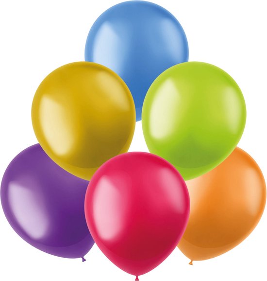 Folat - Gemar ballonnen Color Pop Mix Metallic 23 cm - 50 stuks