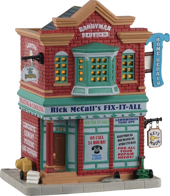 Lemax - Rick Mccall's Fix-it-all, B/o Led - Kersthuisjes & Kerstdorpen