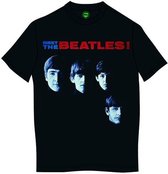 The Beatles Heren Tshirt -L- Meet The Beatles Zwart
