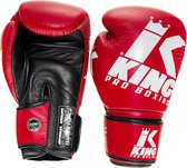 King (kick)bokshandschoenen Platinum 4 Rood/Wit 14oz