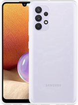 Samsung Galaxy A32 (4G) hoesje - MobyDefend Transparante TPU Gelcase - Volledig Doorzichtig - GSM Hoesje - Telefoonhoesje Geschikt Voor: Samsung Galaxy A32 (4G)