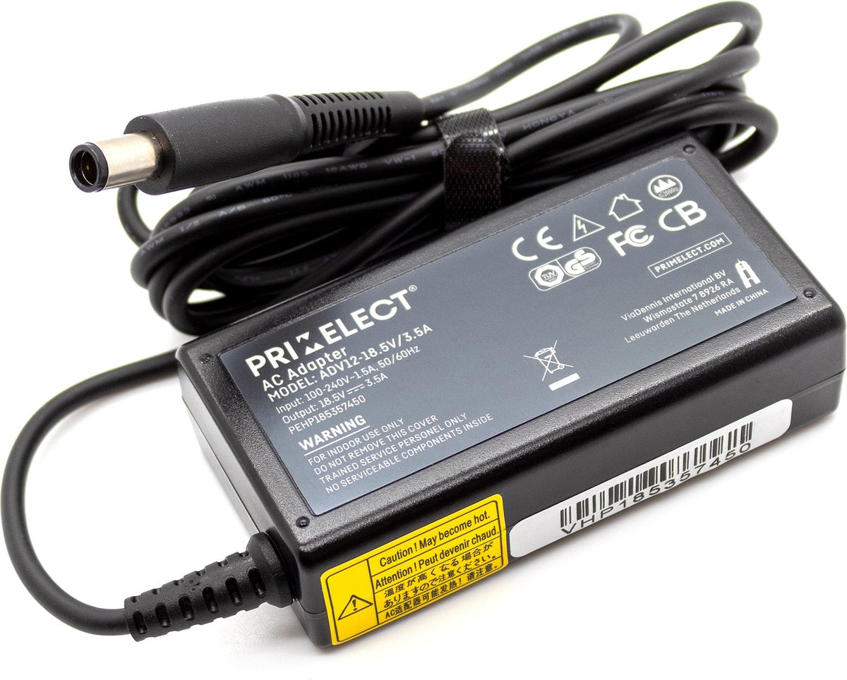 Laptop oplader 65W geschikt voor Compaq Presario CQ56-101SD