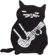 Pin ''guitar cat'' broche, kledingspeld