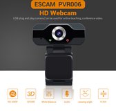 Luxe HD Webcam voor pc met microfoon | thuiswerken | kantoor | Windows | Android | Apple / Macbook | Linux