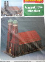 bouwplaat, modelbouw in karton Vrouwenkerk te München, schaal 1/300