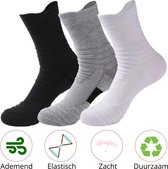 Skate Sokken - Schaatssokken - Warme sokken - Skeeler sokken - Sokken heren - Kerstcadeau - Maat - 40 - 45 - Sport Sokken - Grijs