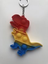 Pop It - Sleutelhanger - Dino - Mini Pop It - Tegen Stress