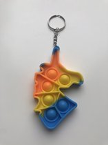 Pop It - Sleutelhanger - Eenhoorn - Mini Pop It - Tegen Stress