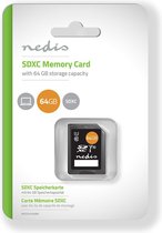 Nedis Geheugenkaart | SDXC | 64 GB | Schrijfsnelheid: 80 MB/s | Leessnelheid: 45 MB/s | UHS-I