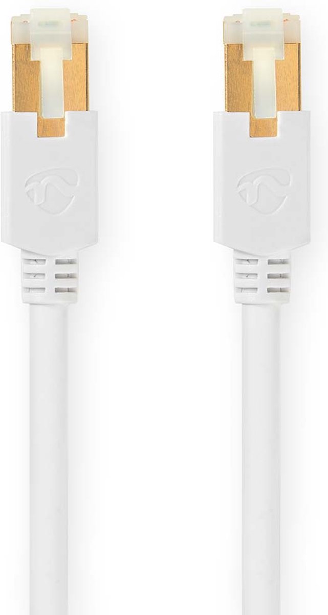Nedis CAT6 Netwerkkabel - RJ45 Male - RJ45 Male - S/FTP - 1.00 m - Rond - LSZH - Wit - Window Box