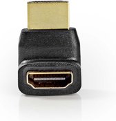 Nedis HDMI-Adapter - HDMI Connector - HDMI Output - Verguld - 270° Gehoekt - ABS - Zwart - 1 Stuks - Doos