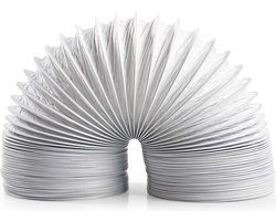 Nedis PVC Luchtafvoerslang - 127 mm - 6.00 m - Geschikt voor: Luchtventilatie / Wasdrogers - Wit