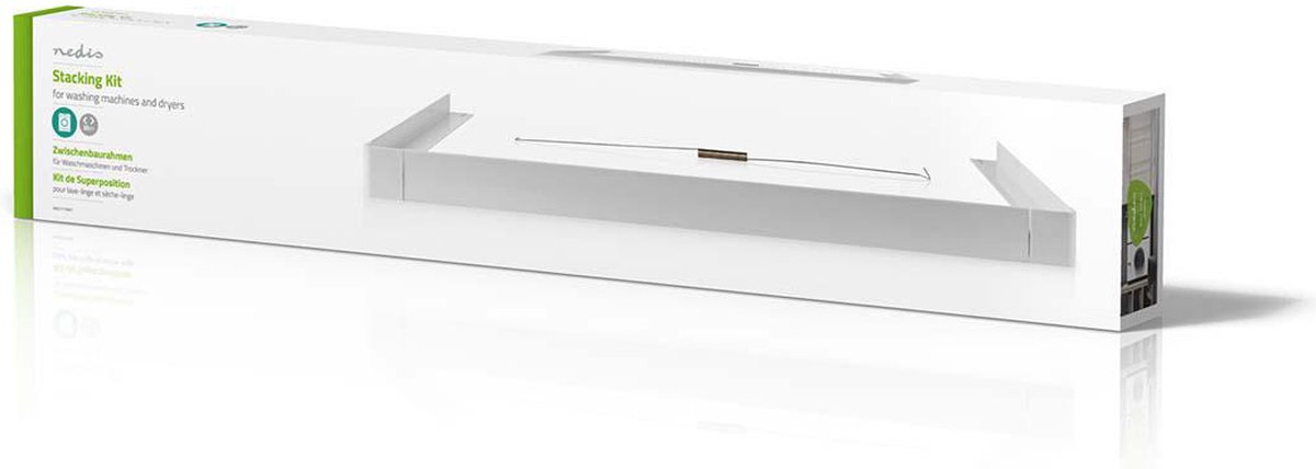 Nedis WASK120WT Stapelkit Voor Wasmachine/droger 60,7 Cm