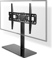 Nedis Vaste TV-Bureaustandaard - 32 - 65 " - Maximaal schermgewicht: 45 kg - Aanpasbare vooraf ingestelde hoogtes - Gehard Glas / Staal - Zwart