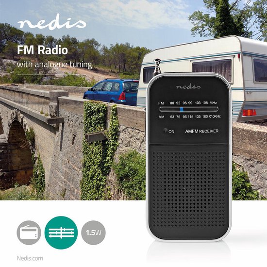 Fm-radio | tafelmodel | am - fm | batterij gevoed - netvoeding