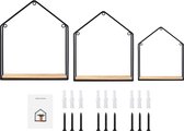 Sens Design Wandrek - huis-vorm - set van 3 maten