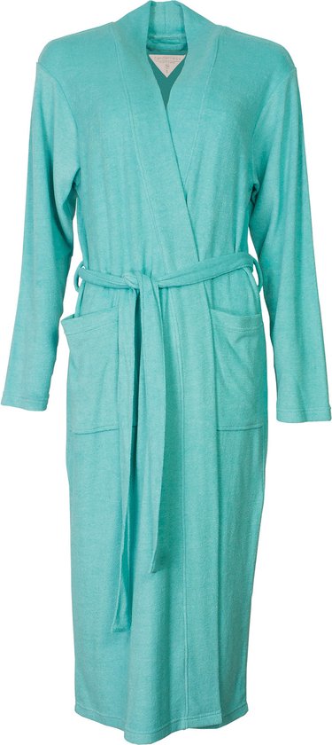 Tenderness Dames Badjas - Kimono - Kamerjas - Capri Blauw - Maat XL