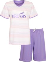 Tenderness Dames Shortama - Pyjama Set - Paars - Maat S