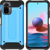 iMoshion Rugged Xtreme Backcover Xiaomi Redmi Note 10 (4G) / Note 10S hoesje - Lichtblauw