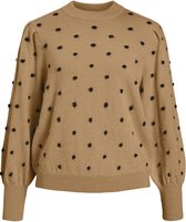 Object Trui Objlaurie Knit L/s Pullover 118 23037498 Chipmunk Dames Maat - S