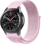 Nylon watch bandje - 22mm - Roze - Geschikt voor Samsung Galaxy Watch