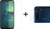 Beschermglas Motorola G8 Plus Screenprotector 1 stuk - Motorola G8 Plus Screen Protector Camera - 1 stuk
