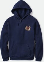 Brixton Lion Crest Hoodie - Navy