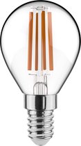 Noxion Lucent Lustre LED E14 Kogel Filament Helder 4.5W 470lm - 827 Zeer Warm Wit | Dimbaar - Vervangt 40W.