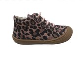 Naturino veter bumper roze jaguar print lederen schoenen Cocoon Roze mt 22