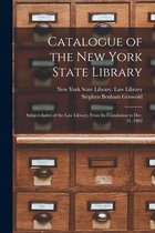 Catalogue of the New York State Library