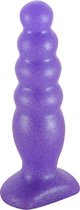 Anaal plug Groot Bubble Plug - Visgraatvormige anale stimulator - Lola Toys - BackDoor Edition - Dunne buttplug - Groot - 12,5cm x 3,2cm - Paars