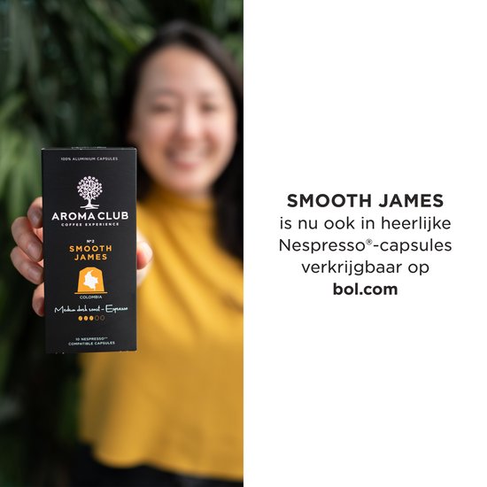 Aroma Club - Koffiebonen 1KG - No. 2 Smooth James - Koffie Intensiteit 3/5 - Espresso & Lungo
