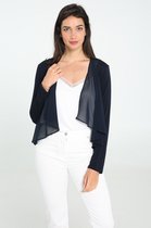 Cassis - Female - Bolero in twee stoffen  - Zwart