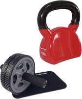 Tunturi - Fitness Set - Trainingswiel - Kettlebell 10 kg