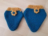 Aardbeivormige washandjes - Maat L & M - Duo Set