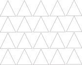 Muursticker driehoekjes | 5cm | 20 stuks | wit