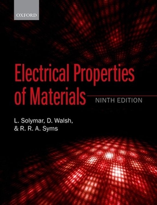 Electrical Properties Of Materials 9780198702771 Laszlo Solymar