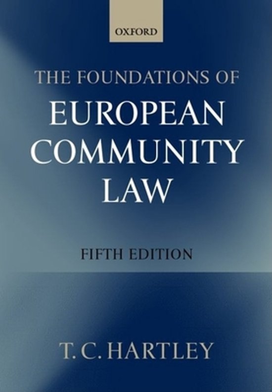 The Foundations of European Community Law - cover