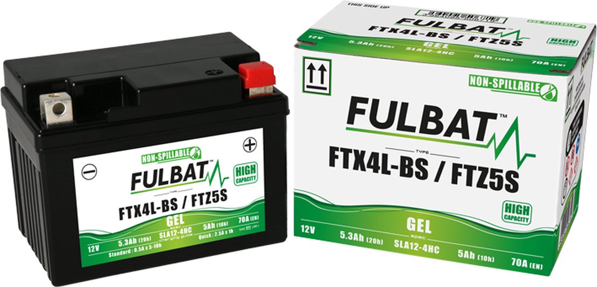 FULBAT FTX4L-BS / FTZ5S - 12V/5.3AH - Gel Accu