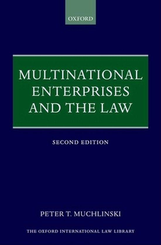 Multinational Enterprises and the Law - cover