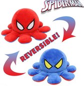 Spiderman Octopus Mood Pluche Knuffel (Reversible/Omkeerbaar) | Marvel Spider-Man Plush Mood Toy |  Premium Kwaliteit Perfect Cadeau Voor Jong en Oud |emotieknuffel - mood knuffel - Oranje Ge